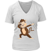 Dabbing Monkey T-Shirt - Funny Ape Dab T Shirt - Womens Plus Size up to 4X