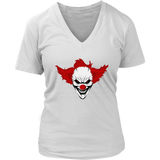 Smiling Evil Clown Halloween Tshirt - Killer Clowns T-Shirt - Womens Plus Size Up To 4X