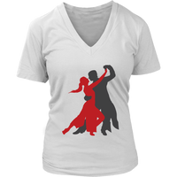 Ballroom Dancing Shadow Tshirt - Competitive Dancesport Tee - Womens Plus Size Up To 4X