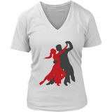 Ballroom Dancing Shadow Tshirt - Competitive Dancesport Tee - Womens Plus Size Up To 4X