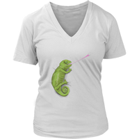 Chameleon - Love Animals Tshirt - Graphic Realistic T-shirt - Womens Plus Size up to 4X