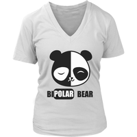 Bipolar Panda Bear Tshirt - Manic Depressive Personality - Womens Plus Size Up To 4X