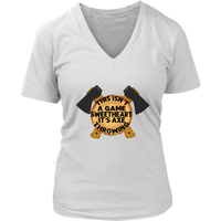 Axe Throwing Competition Tshirt - Funny Serious Game Tee - Womens Plus Size Up To 4X