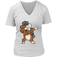 Dabbing Dog T-Shirt - Funny School Kid Dab T Shirt - Womens Plus Size up to 4X