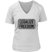 Legalize Freedom Tshirt - Politics Novelty T-Shirt - Womens Plus Size up to 4X