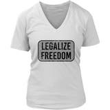 Legalize Freedom Tshirt - Politics Novelty T-Shirt - Womens Plus Size up to 4X