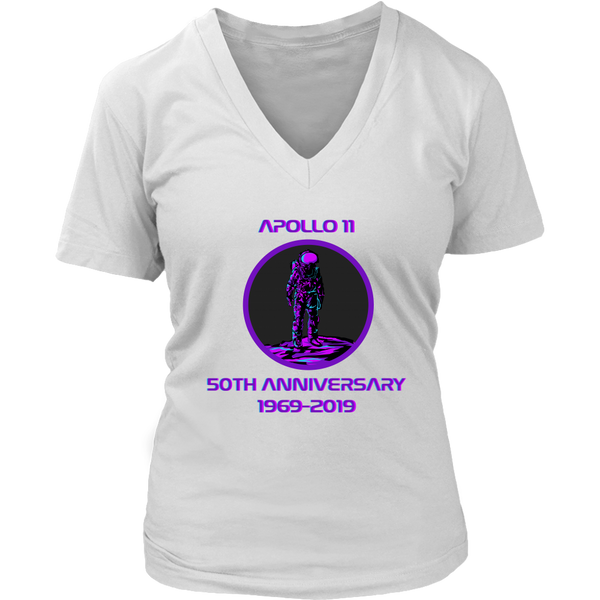 Apollo 11 Astronaut Moon Landing 50th Anniversary T-Shirt - Womens Plus Size Up To 4X