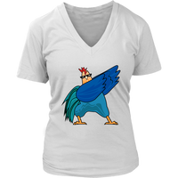 Dabbing Chicken T-Shirt - Funny Rooster Dab T Shirt - Womens Plus Size up to 4X