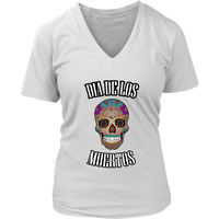 Halloween Mexican Skull Tshirt - Dia de los Muertos Dead Day - Womens Plus Size Up To 4X