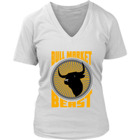 Bull Market Stocks Tshirt - Stock Exchange Trader T-Shirt - Womens Plus Size Up To 4X