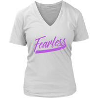 Fearless T-Shirt - Inspirational Shirts - Womens Novelty Tshirt - Plus Size Up To 4X