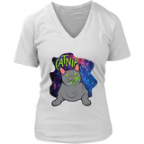 Funny Catnip Plant in Space Tshirt - Cute Cat Nip T-Shirt - Womens Plus Size Up To 4X