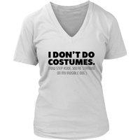 Halloween Costume Tshirt - Against Invisible Dog T-Shirt - Womens Plus Size up to 4X