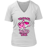 Cheshire Cat All Mad Here Grinning Wonderland Cat T-Shirt - Womens Plus Size Up To 4X