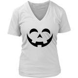 Happy Pumpkin Halloween Tshirt - Funny Jack O Lantern Tee - Womens Plus Size up to 4X