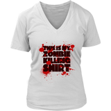 Zombie Killing Halloween Tshirt - Bloody Zombies Gory Tee - Womens Plus Size Up To 4X