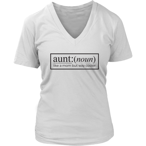 Aunt Definition - Funny Witty T-Shirt - Cool Auntie Tshirt - Womens Plus Size Up To 4X