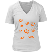 Evil Laugh Halloween Tshirt - Jack O Lantern Pumpkin Tee - Womens Plus Size Up To 4X