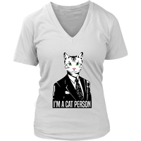 Cat Person - Cat Lover T-Shirt - Witty Graphic Tee - Cats - Womens Plus Size Up To 4X