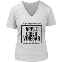 Apple Cider Vinegar T-Shirt - Miracle Cure Tshirt - Witty T - Womens Plus Size Up To 4X