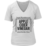 Apple Cider Vinegar T-Shirt - Miracle Cure Tshirt - Witty T - Womens Plus Size Up To 4X