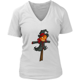 Scarecrow Pumpkin Halloween Tshirt - Scary Costume Tee - Womens Plus Size up to 4X