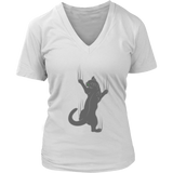 Cat T-Shirt - Climbing Cat Shirt - Fun Cat Tee Shirt - Womens Plus Size Up To 4X