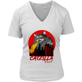 Catzilla T-Shirt - Cat Monster Tee - Japanese T Shirt - Womens Plus Size up to 4X