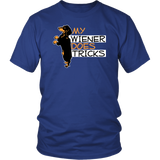 Mens My Wiener Does Tricks T-Shirt Weiner Dog Tee Shirt Up to 4X