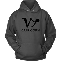 Capricorn Hoodie - Horoscope Sweatshirt - Birthday Sign Long Sleeve - Plus Size Up To 5X