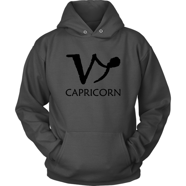 Capricorn Hoodie - Horoscope Sweatshirt - Birthday Sign Long Sleeve - Plus Size Up To 5X