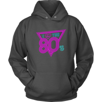 I Love The 80's Hoodie Neon Lights Disco 80s Throwback Hooded Sweatshirt Up to 5X