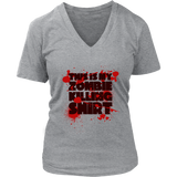 Zombie Killing Halloween Tshirt - Bloody Zombies Gory Tee - Womens Plus Size Up To 4X