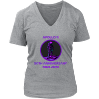 Apollo 11 Astronaut Moon Landing 50th Anniversary T-Shirt - Womens Plus Size Up To 4X