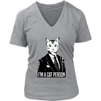 Cat Person - Cat Lover T-Shirt - Witty Graphic Tee - Cats - Womens Plus Size Up To 4X