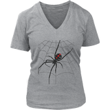 Halloween Scary Spider Web Tshirt Deadly Spider's Web Tee - Womens Plus Size Up To 4X