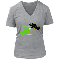 Chameleoff Chameleon Lizard Joke T-Shirt - Funny Reptiles - Womens Plus Size Up To 4X