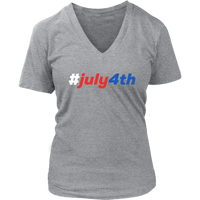 4th of July T-Shirt - Independence Day Tshirt - USA Holidays - Womens Plus Size Up To 4X