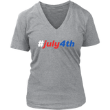 4th of July T-Shirt - Independence Day Tshirt - USA Holidays - Womens Plus Size Up To 4X