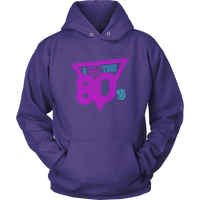 I Love The 80's Hoodie Neon Lights Disco 80s Throwback Hooded Sweatshirt Up to 5X