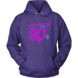 I Love The 80's Hoodie Neon Lights Disco 80s Throwback Hooded Sweatshirt Up to 5X