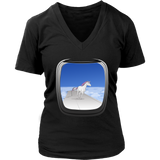 Airplane Window T-Shirt - Vacation Tee - Unicorn Tshirt - Womens Plus Size up to 4X