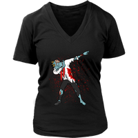 Halloween Scary Dabbing Zombie T-Shirt - Zombies Dab Tee - Womens Plus Size up to 4X