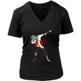 Halloween Scary Dabbing Zombie T-Shirt - Zombies Dab Tee - Womens Plus Size up to 4X