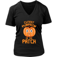 Cute Pumpkin Halloween Tshirt - Womens Costume Party T-Shirt - Plus Size Up To 4X