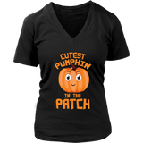 Cute Pumpkin Halloween Tshirt - Womens Costume Party T-Shirt - Plus Size Up To 4X