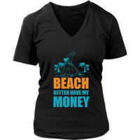 Beach T-Shirt - Metal Detector Tshirt - Money Tee - Womens Plus Size up to 4X