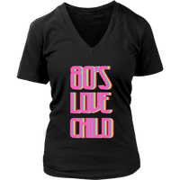 80's Love Child T-Shirt - Neon Graphic Tshirt- Retro Tee - Womens Plus Size Up To 4X