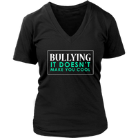 Bullying Not Cool T-Shirt - Stop Bullying in School Tee - Womens Plus Size up to 4X