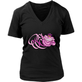 Weird Cheshire Cat T-Shirt - Cute Mad Cats for Halloween - Womens Plus Size Up To 4X